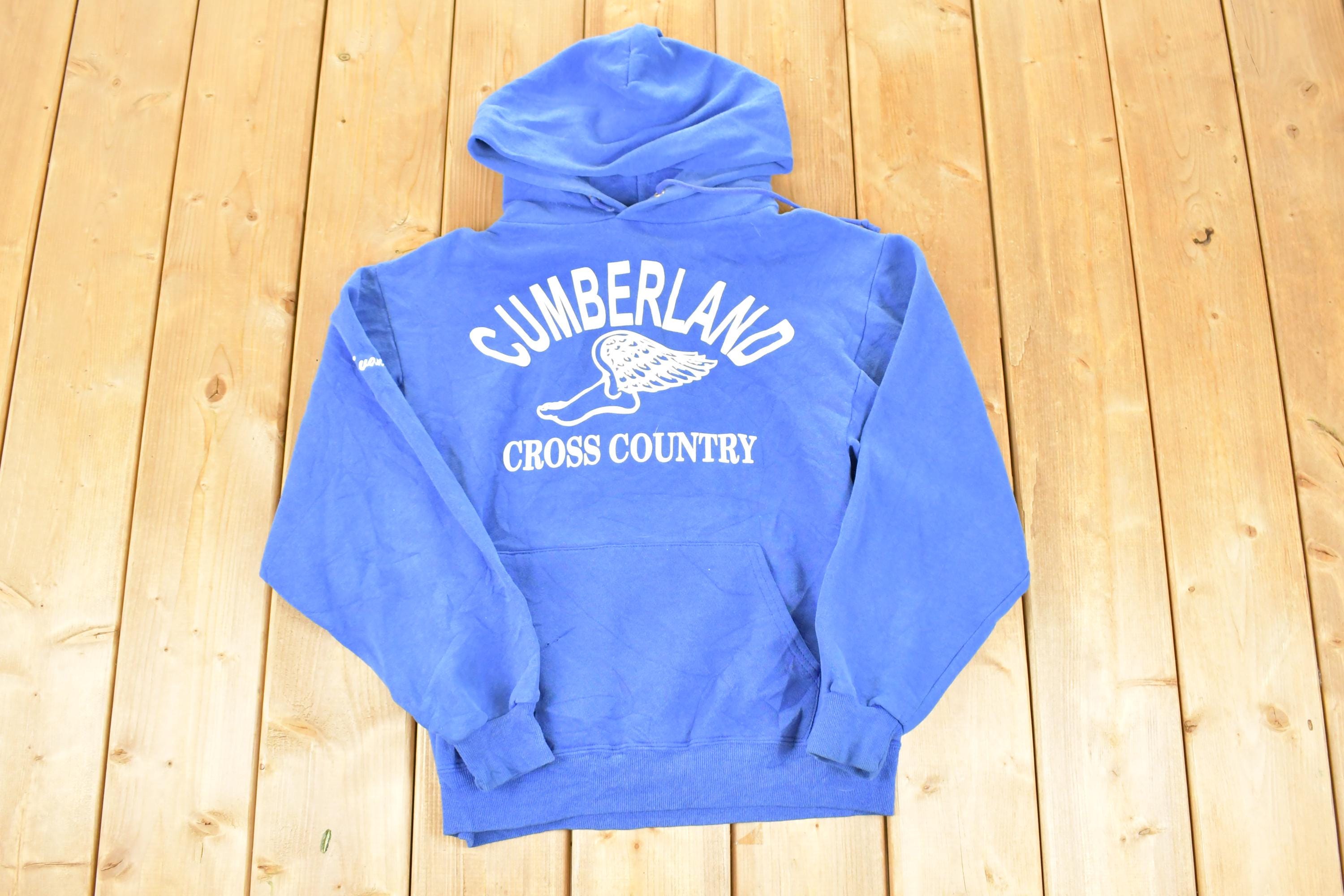 Vintage 1990s Cumberland Cross Country University Hoodie Sweater Men's M