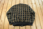 Vintage 1980s Trutus Biancaria Insulated Knit Cardigan Sweater Jacket Men's Small