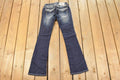 Vintage Deadstock Y2K Miss Me Bedazzled Low Rise Jeans Women's Size 26x31