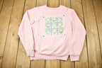 Vintage 1980 Cute Heart Graphic Raglan Crewneck