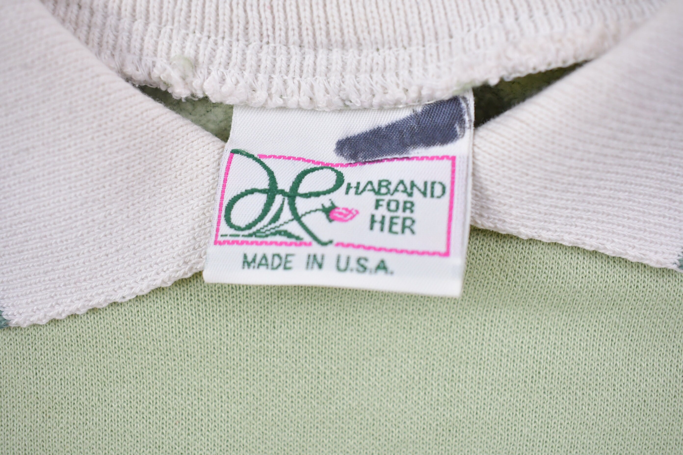 Vintage 1990s Floral Collared Crewneck Sweatshirt