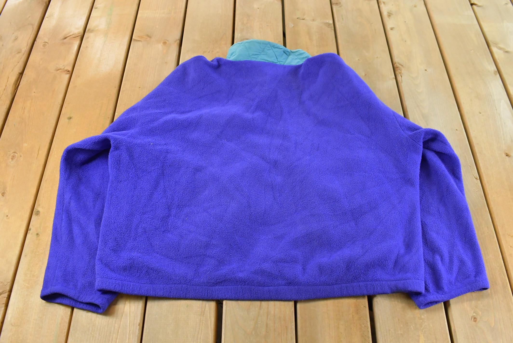 Vintage 1980s Eastern Mountain Sports EMS T Snap Fleece Sweater Men's XL /