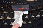 Vintage 1990s Simon Chang Floral Print Knitted Sweater