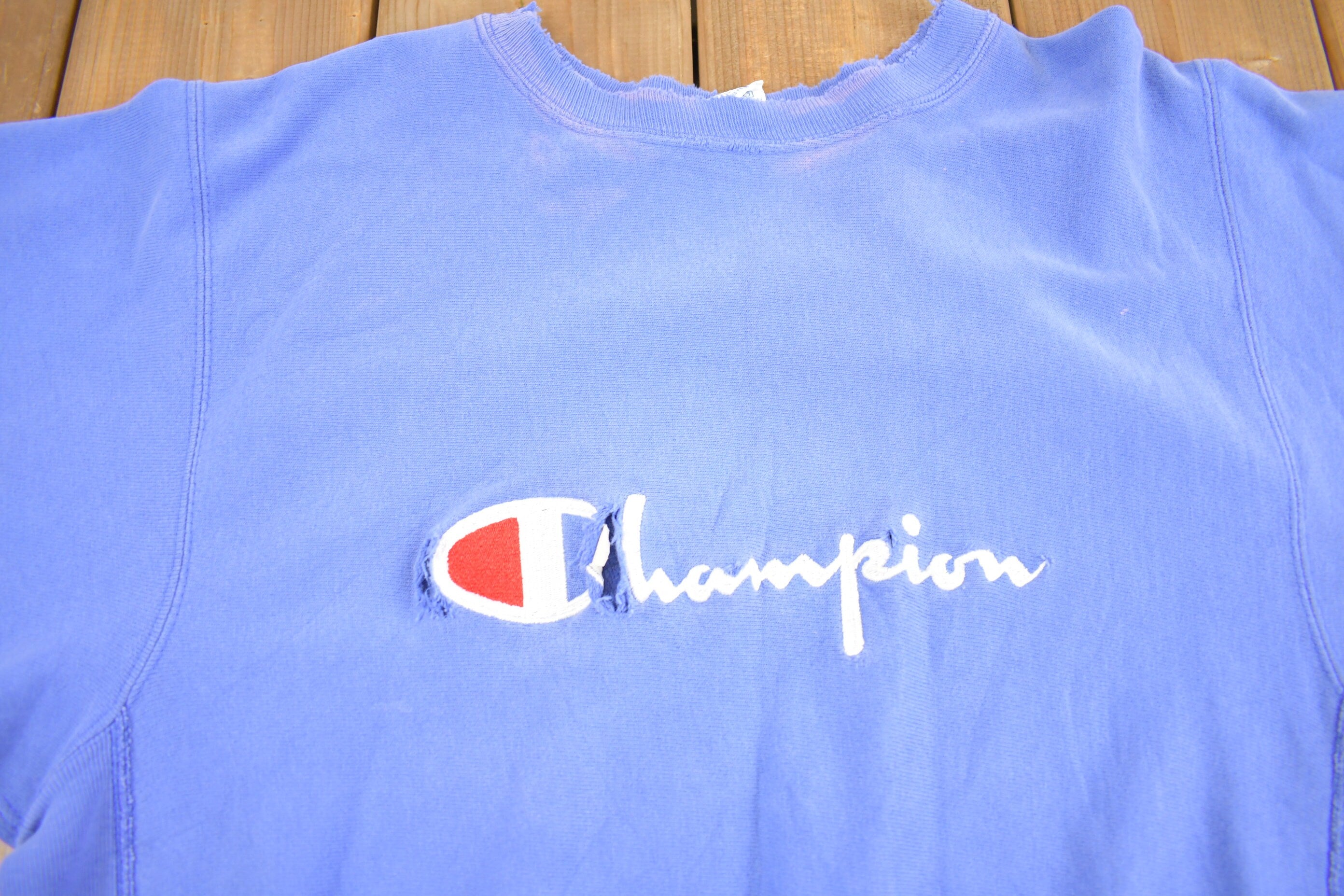 Vintage 1990s Naturally Distressed Champion Reverse Weave Sweatshirt