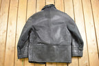 Vintage 1980s Leather Sherpa Lined Coat