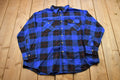 Vintage 1990s Timber Ridge Blue Plaid Flannel Button Up Shirt  1990s Button Up  Vintage Flannel  Plaid Shirt  Button Down  90s Plaid