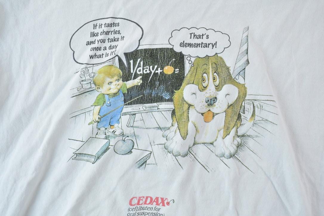 Vintage 1990s Cedax Cherry Flavour Souvenir T-Shirt