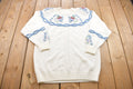 Vintage 1980s Floral Knit Sweatshirt
