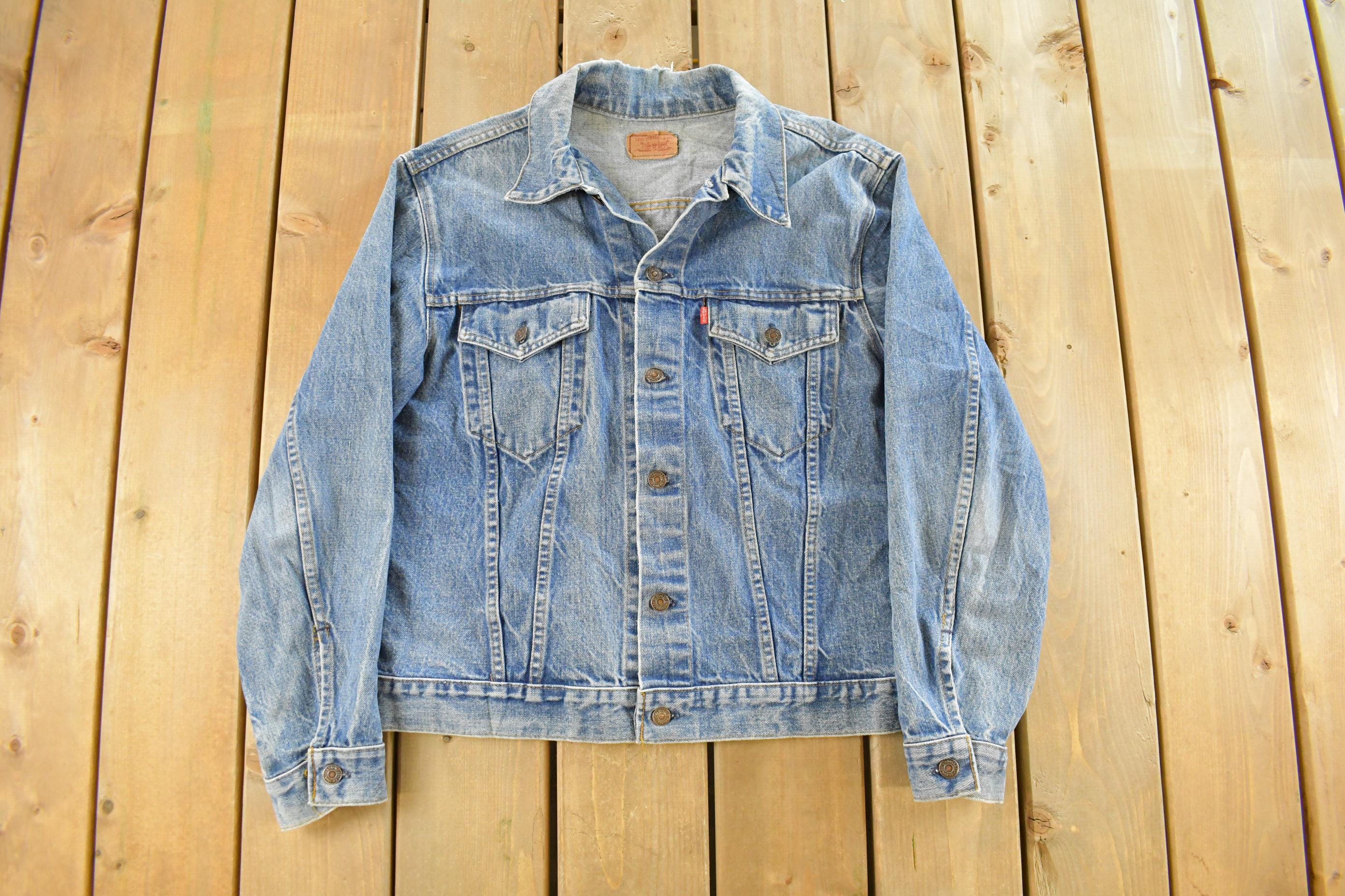 Vintage 1990s Levi's Denim Jean Trucker Men's Medium