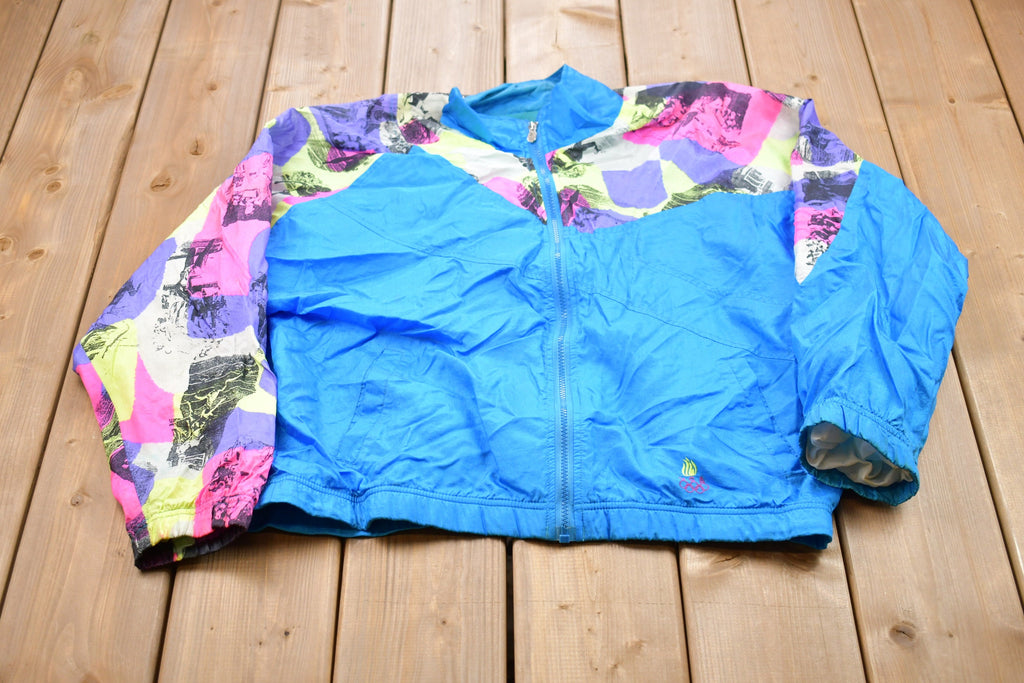 Vintage 1990s USA Olympic Embroidered Windbreaker Jacket