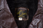 Vintage 1980s Genuine Leather Varsity Jacket
