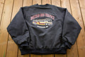 Vintage 1980s Hartwell Rustad Bus Service Raglan Bomber Jacket