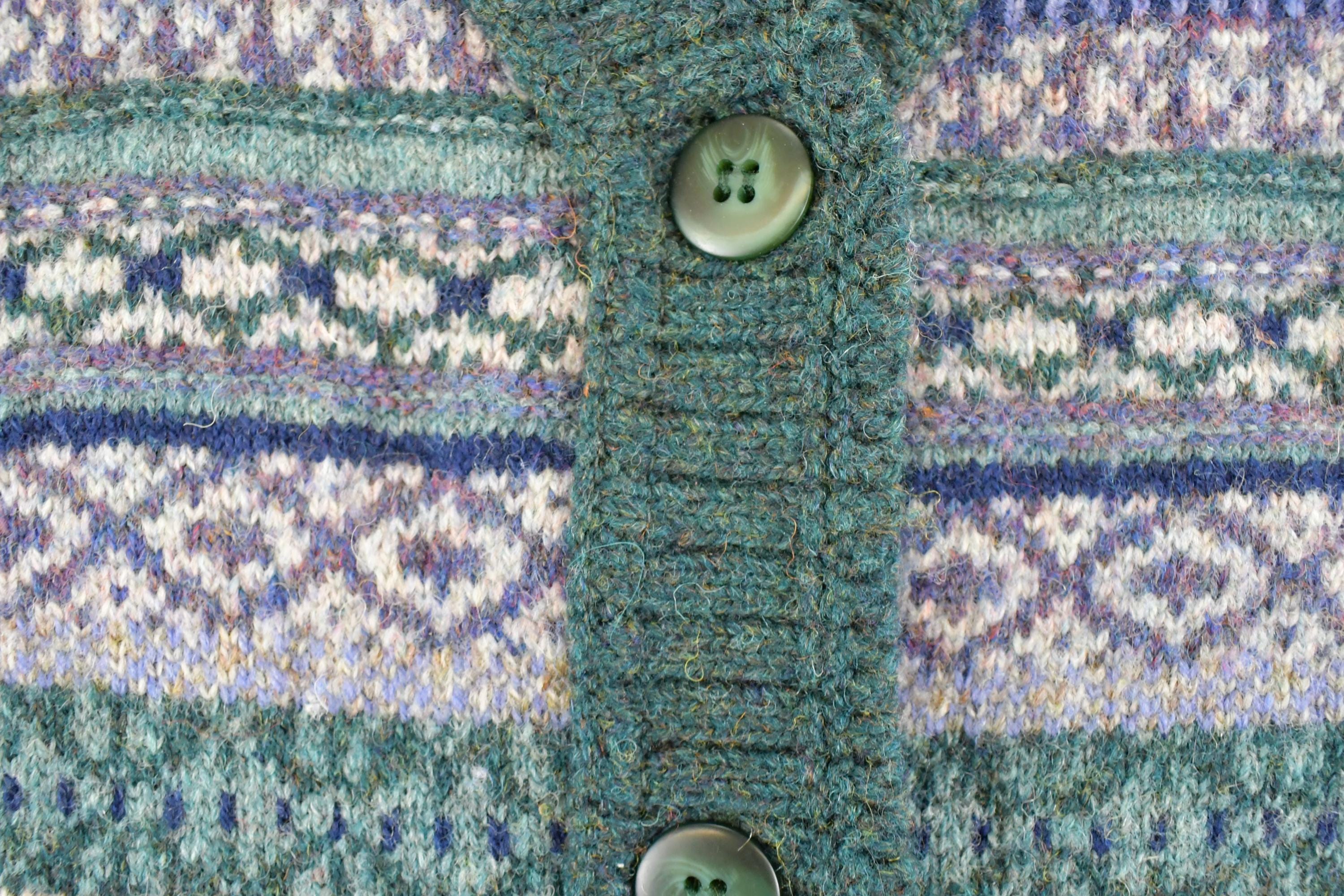 Vintage 1990s LL Bean Outdoorsman Wool Knit Vest Mens S / Abstract Pattern 3D / 90s Knitted Top
