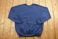 Vintage 1990s Blank Navy Blue Crewneck Sweatshirt