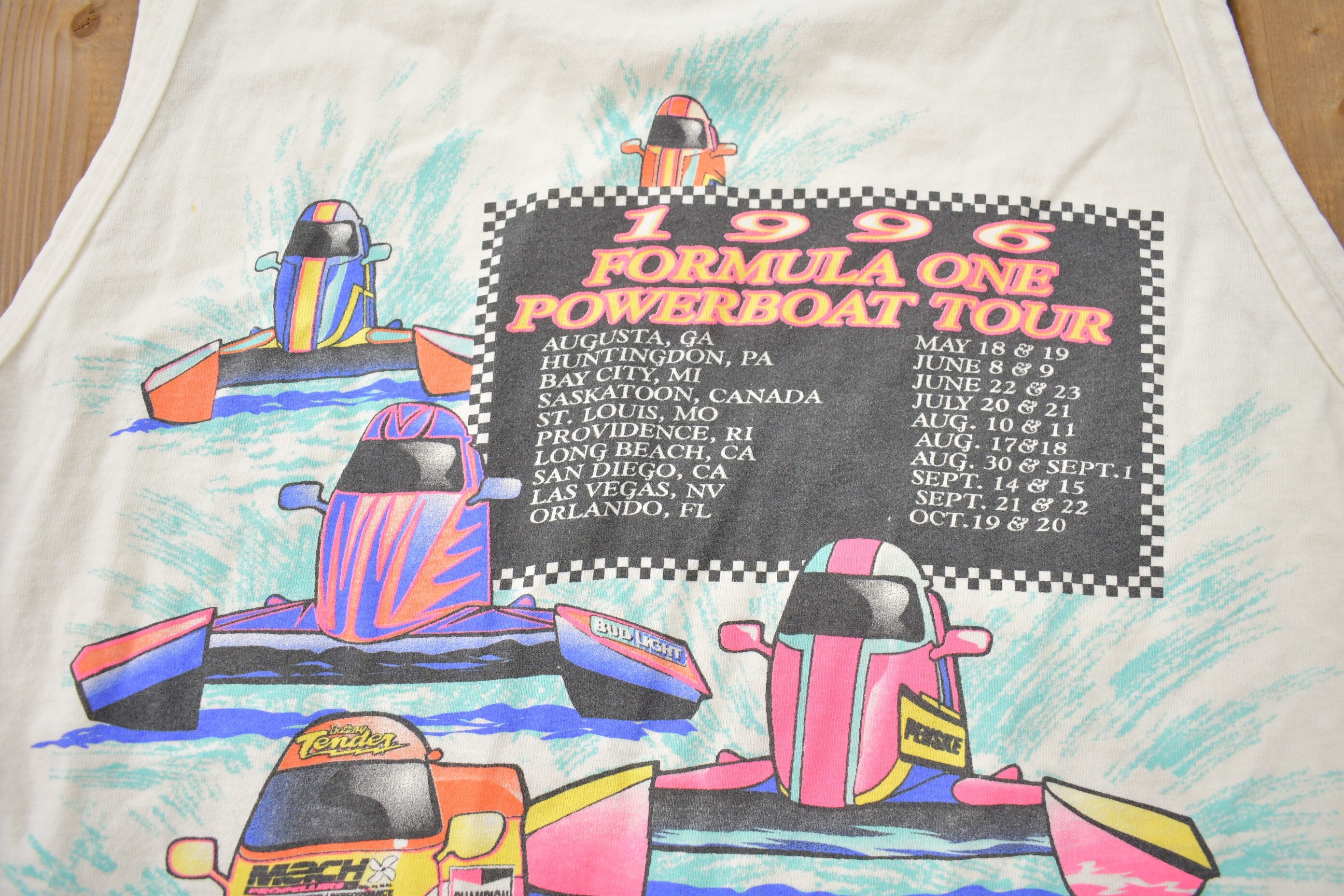 Vintage 1996 Formula One Powerboat Tour Tank Top