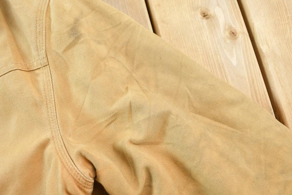 Vintage 1990s Traditional Carhartt Work Coat Snap On Hood