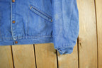 Vintage 1980s Wrangler Western Wear Blanket Lined Denim Jean Jacket Men's 44