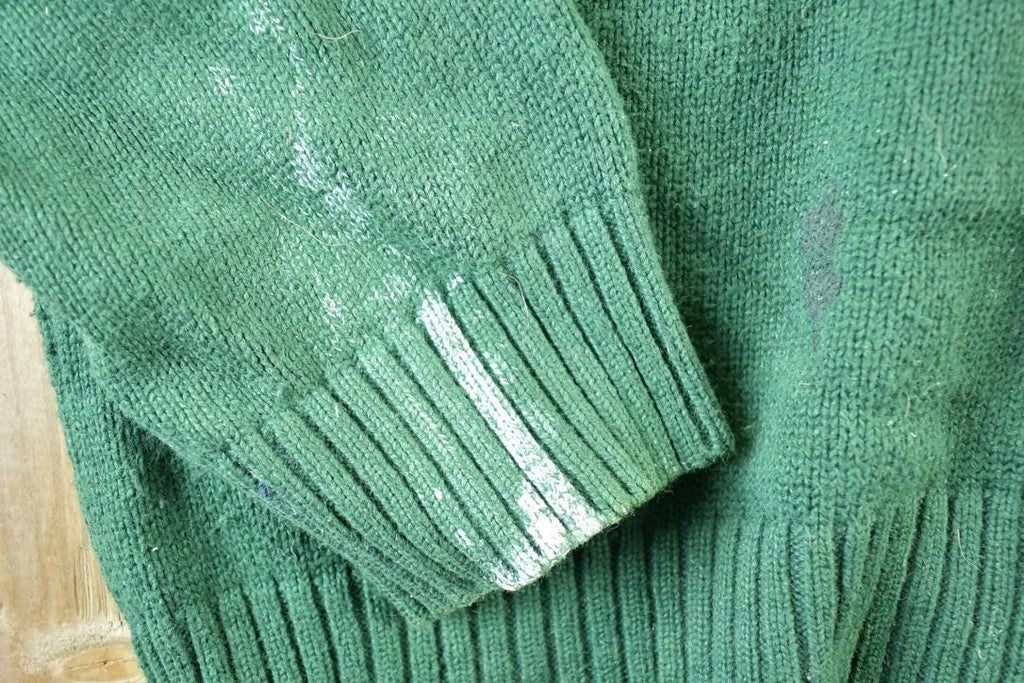 Vintage 1990s Polo Ralph Lauren Knit Crewneck Zip Up Sweater Mens L