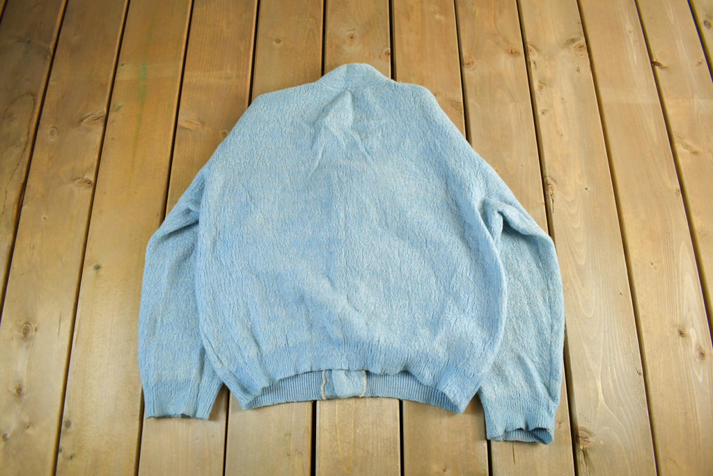 Vintage 1960s 1970s Aristo Fuzzy Knit Cardigan Sweater Women's Medium