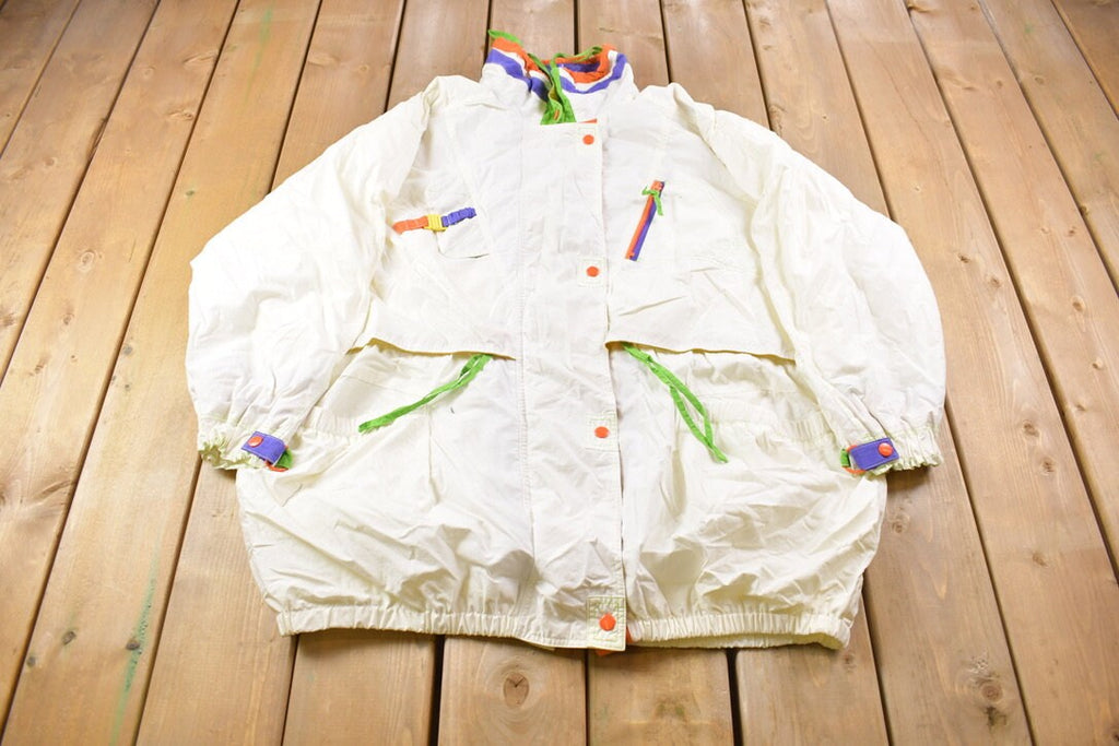Vintage 1980s Gallery Woman Full Zip Windbreaker Jacket