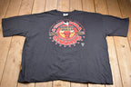 Vintage 1996 Chicago Bulls 4 Times Champs Logo Athletic Made In USA Graphic T-Shirt