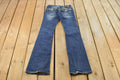 Vintage Y2K Miss Me Bedazzled Low Rise Jeans Women's 27 x 33 / Boot Cut Jeans / Y2K Style / Embroidered Jeans / 2000s / Contrast Stitching