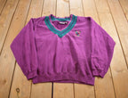 Vintage 1990s Dockers Embroidered V-Neck Sweatshirt