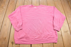 Vintage 1990s Hanes Blank Pink Button Up Shirt