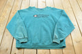 Vintage 1990s Champion Spellout Crewneck Sweatshirt Men's L / 90s Streetwear / Blank Sweater / Athleisure / Embroidered