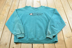 Vintage 1990s Champion Spellout Crewneck Sweatshirt Men's L / 90s Streetwear / Blank Sweater / Athleisure / Embroidered