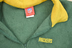 Vintage 1990s Green Bay Packers Quarter Zip Fleece Sweater