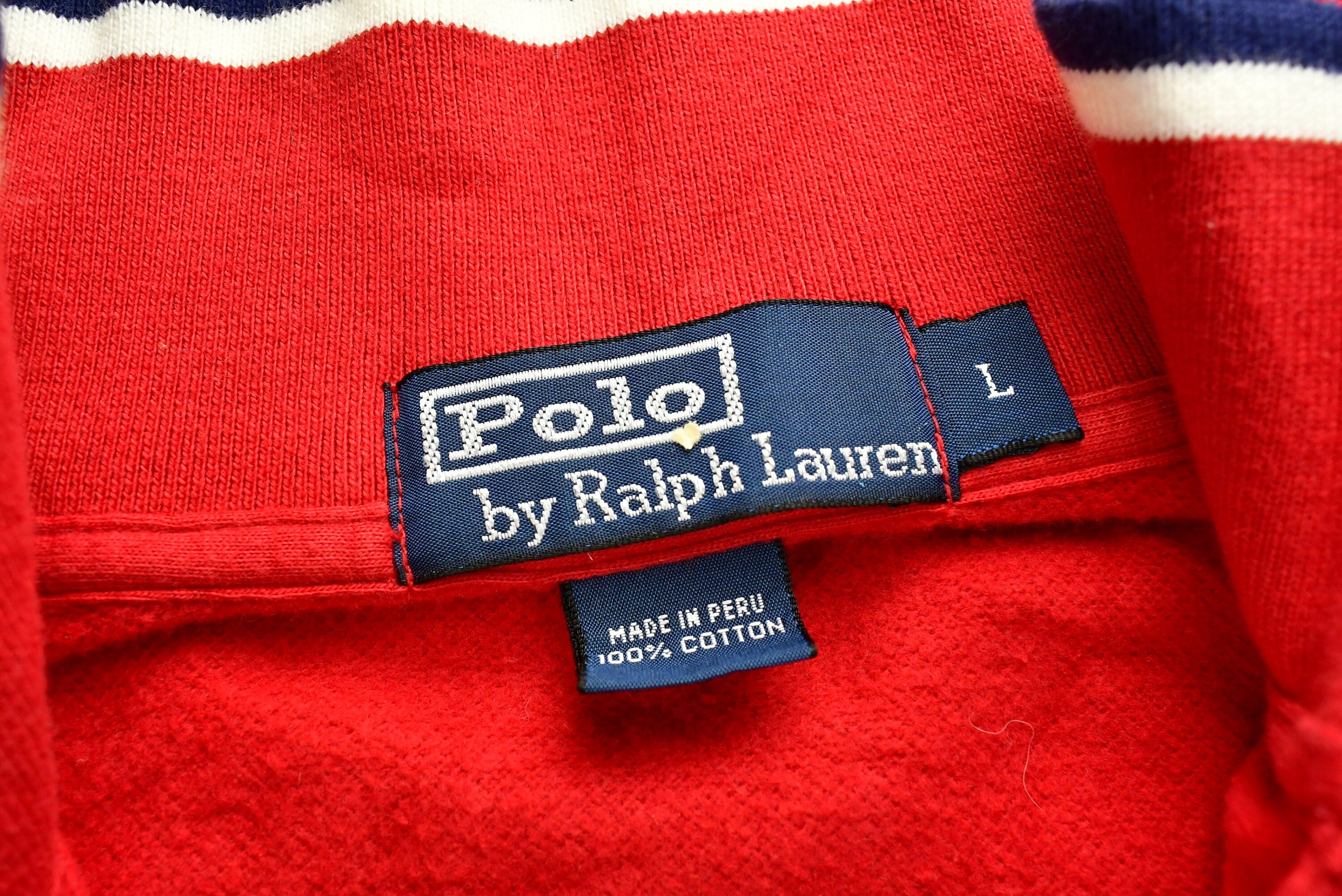 Vintage 1990's Polo Ralph Lauren Quarter Zip Sweatshirt