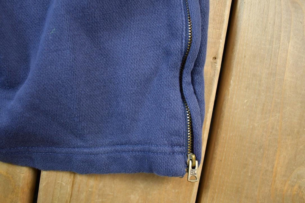 Vintage 1990s Polo By Ralph Lauren Side Zip Terry Track Pants Size L