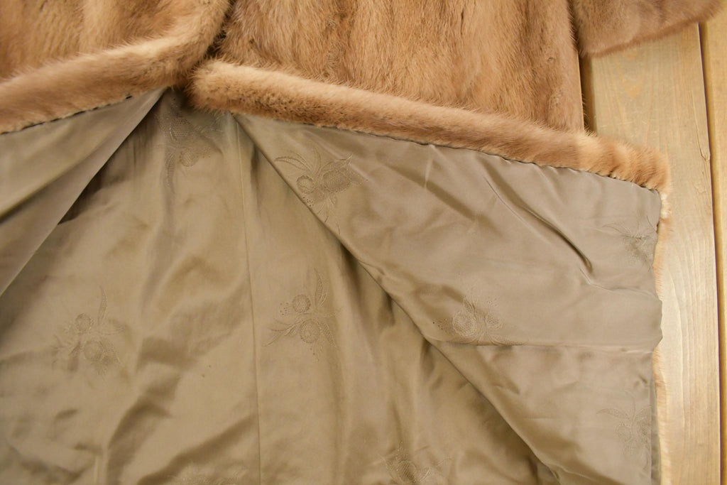 Vintage 1980s Mink Fur Coat Women's Large