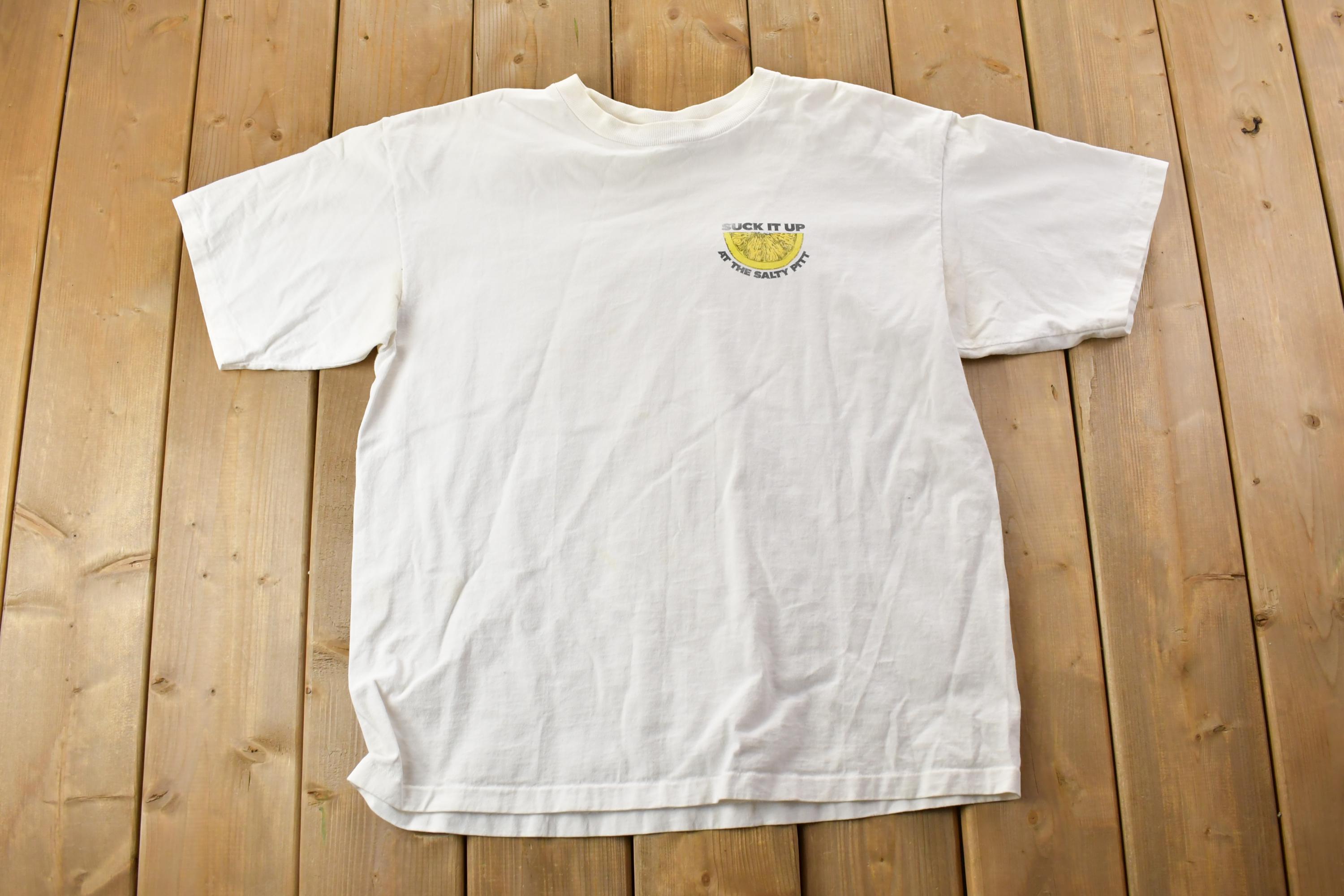 Vintage 1990s The Salty Spit Souvenir T-Shirt  Streetwear  Made In USA  Vacation Tee  Travel T Shirt
