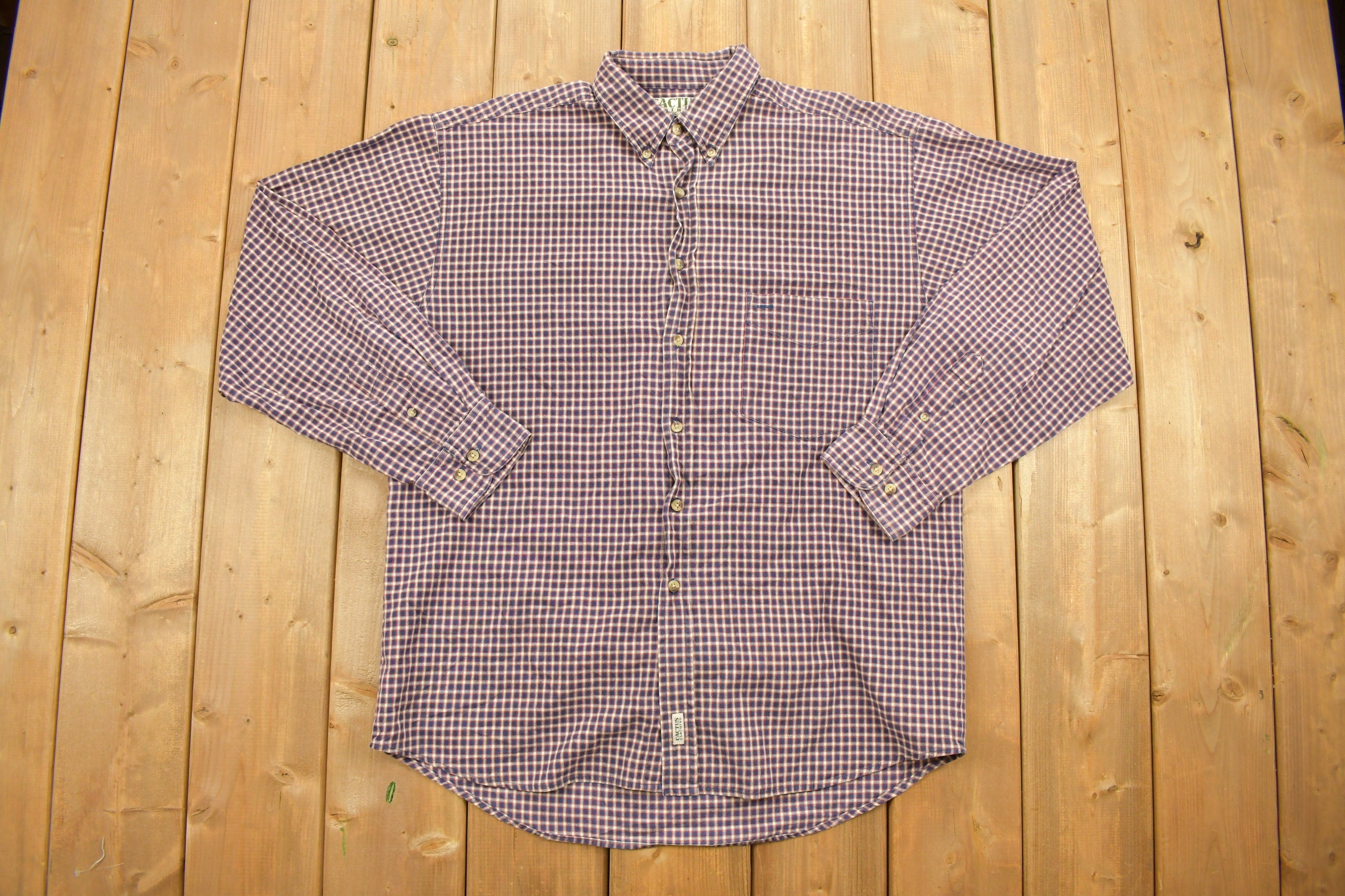 Vintage 1990s Cactus Clothing Button Up Shirt