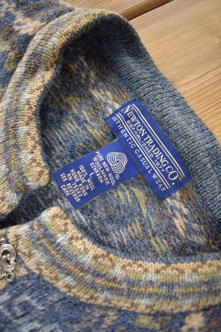 Vintage 1990s Newton Trading Co Wool Knit Sweater