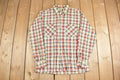 Vintage 1980s Dutch Maid Plaid Button Up Shirt
