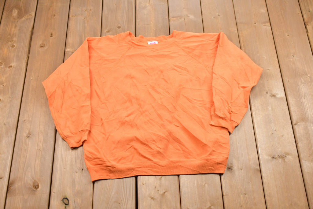 Vintage 1980s Hanes Basic Raglan Crewneck Sweatshirt