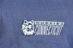 Vintage 1990s Starter Connecticut Huskies University Quarter Zip Crewneck