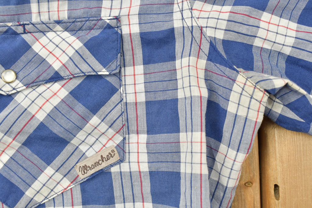 Vintage 1990s Wrancher Wrangler Western Button Up Shirt