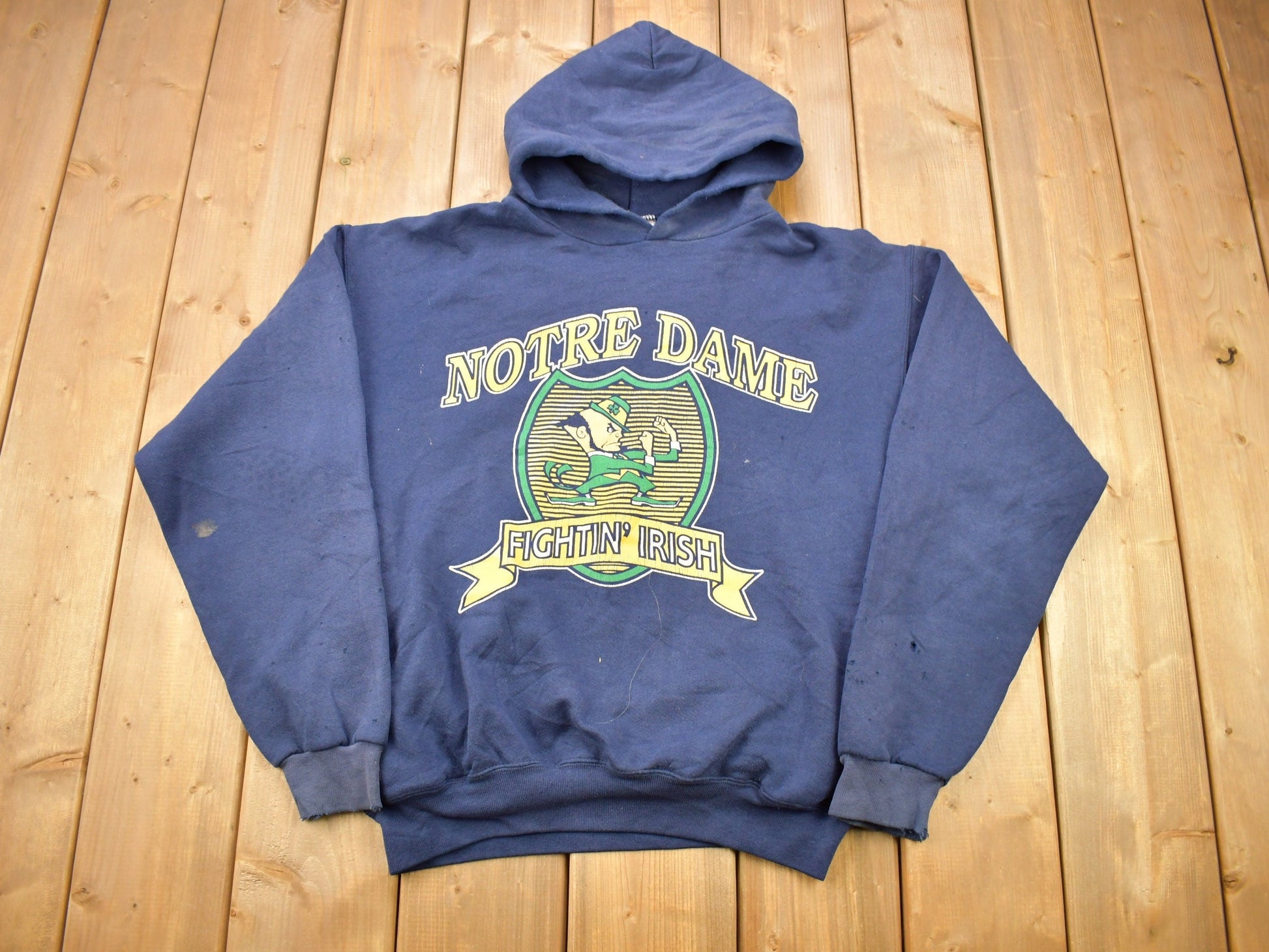 Vintage 1990s University Of Notre Dame Fighting Irish Collegiate Hoodie
