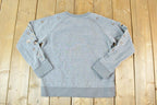 Women Vintage Vigoss Y2K Embroidered Floral Crewneck Sweater / Vigoss Grunge Skull Print / Contrast Stitch / Internet Famous Clothing