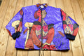 Vintage 1990s Maggie Lawrence All Over Print Full Zip Windbreaker