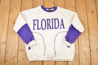 Vintage 1990s Sun Triangle Miami Florida Crewneck Sweatshirt Women's XL