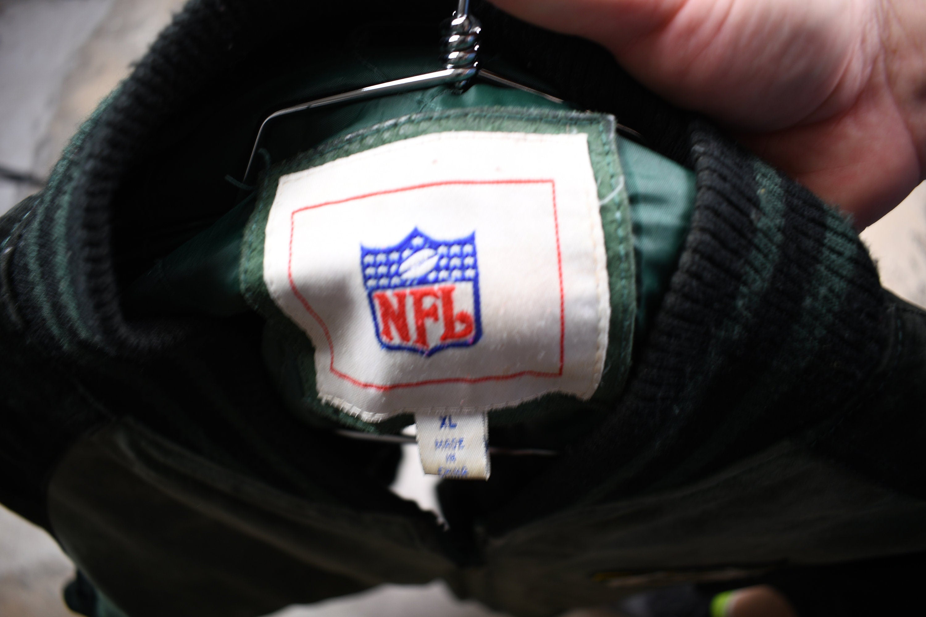 Vintage 1990s Green Bay Packers NFL Suede Letterman Jacket
