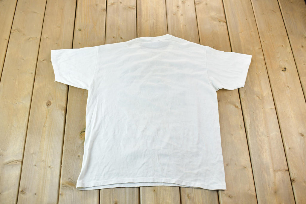 Vintage 1990s Single Stitch Russell Athletic Klemme Belmond Broncos Graphic T-Shirt