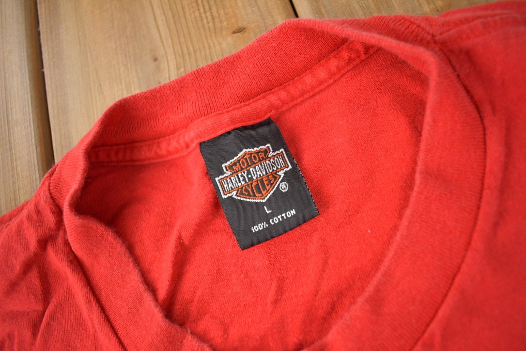 Vintage 1997 Metro Harley Davidson Cedar Rapids Iowa Single Stitch Graphic T-Shirt Made In USA