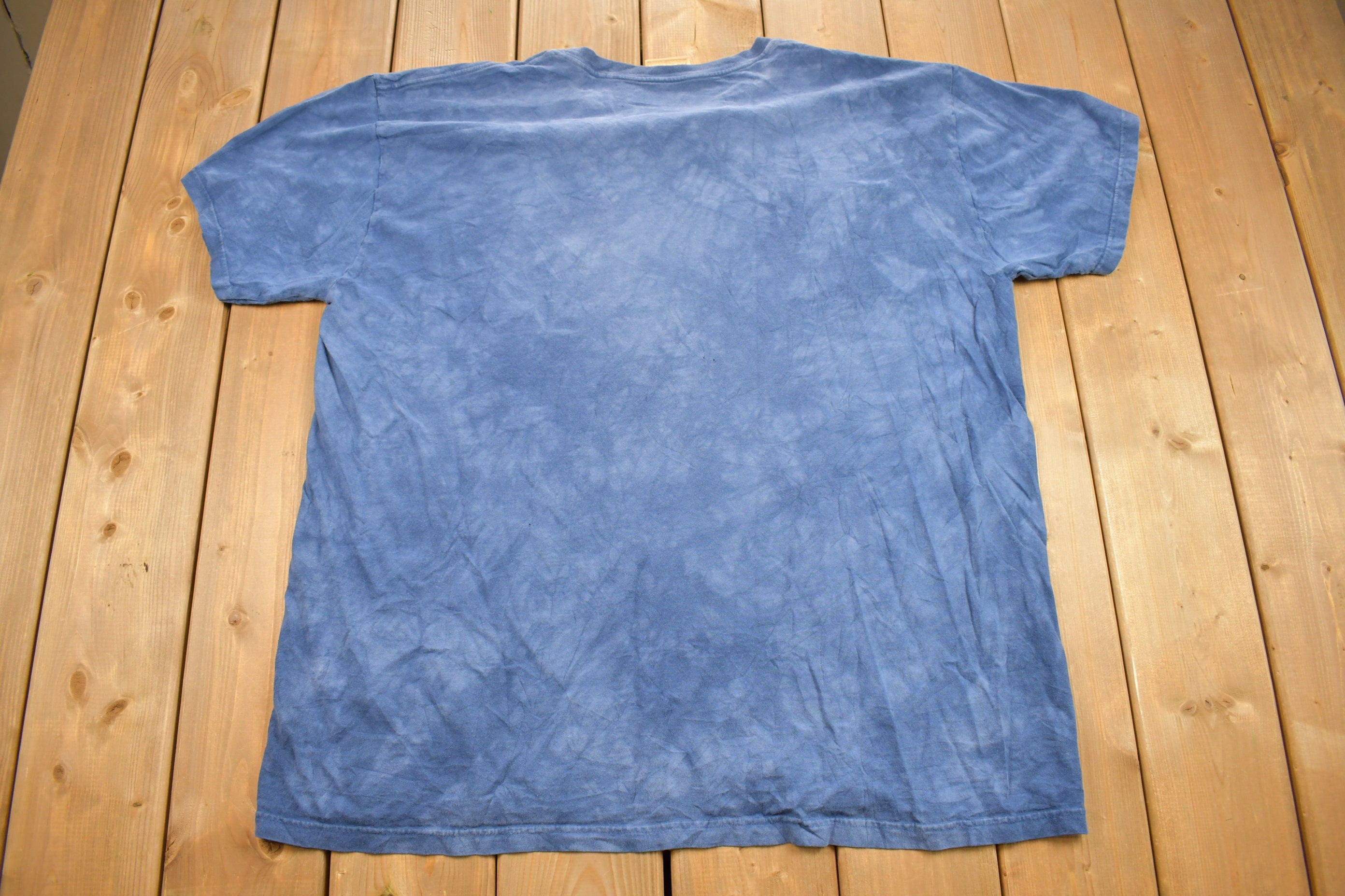 Vintage 1990s American EMT Services Graphic Tie Dye T Shirt