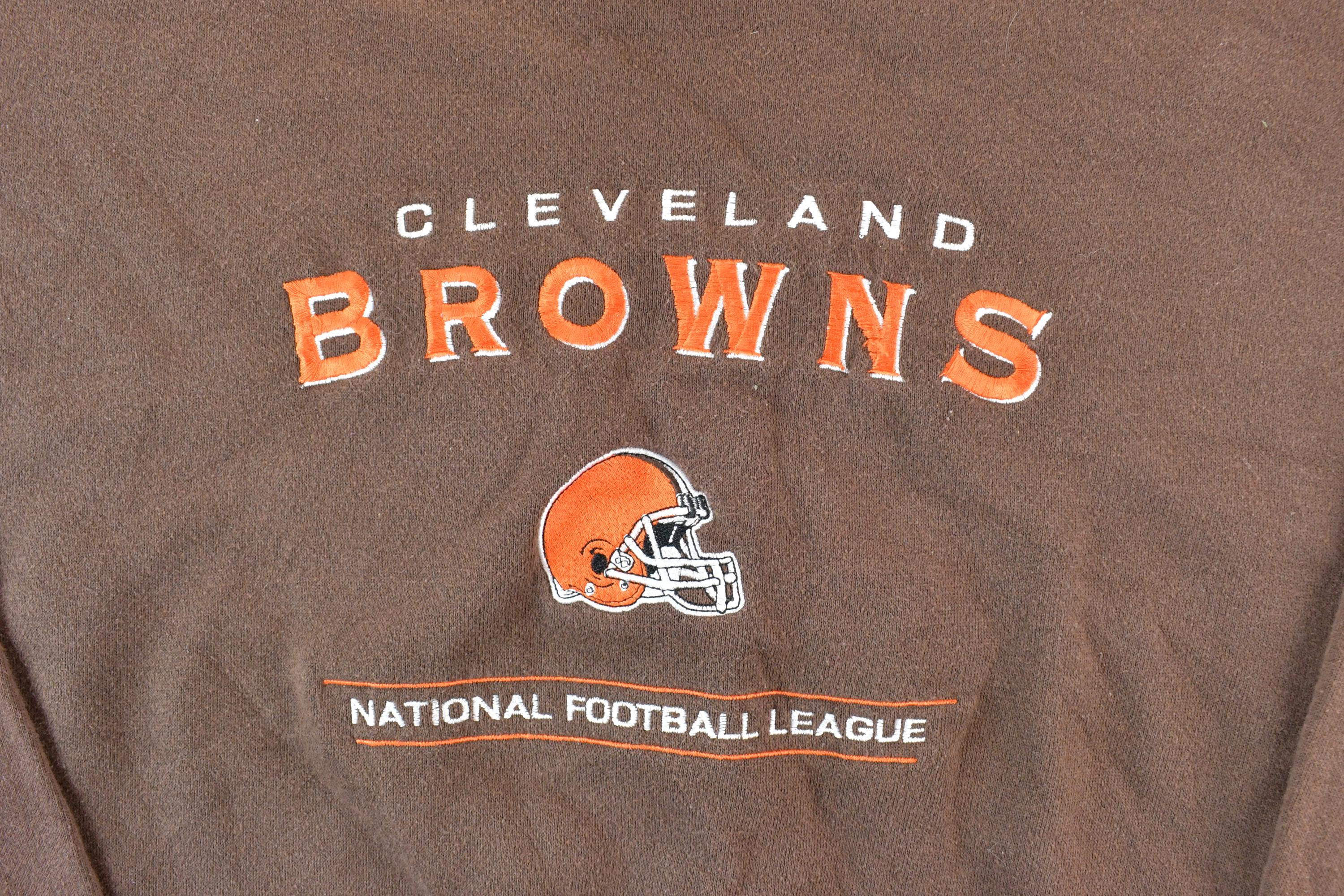 Vintage 1990s Cleveland Browns NFL Crewneck Sweatshirt Mens L